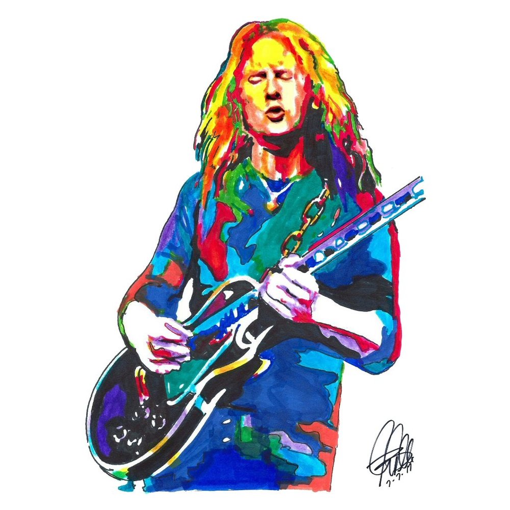 Jerry Cantrell Alice in Chains Guitar Rock Music Print Poster Wall Art 18x24